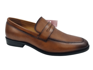Mocasines Marrones para Hombre, Punta Cerrada, Sin Cordones, Zapatos de Oficina y Carrera, con Amortiguación de Aire, Antideslizantes, Cómodos, Suela HM - Product Image 1
