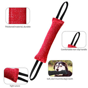 Hot Dog Training Bite-Resistant <b>Interactive</b> Tug Stick Chew <b>Toy</b> <b>for</b> Dogs-Linen & Polyester Material - Product Image 4