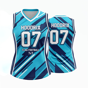 Uniforme Personalizado de Fútbol Americano 7 contra 7 para Mujer, Diseño de Malla Transpirable Sublimada, Venta al Por Mayor, Pedido de Muestra para Chicas - Product Image 1