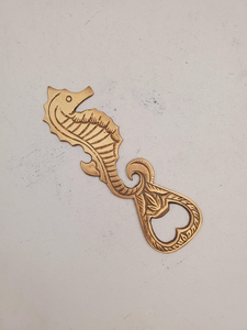 Abridor de botellas de metal con forma de caballito de mar, diseño náutico vintage, herramienta decorativa para bar, abridores manuales portátiles - Product Image 3
