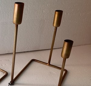 Elegant Handmade <b>Black</b>, White Iron Metal Candle Holder Set Modern Decorative Taper <b>Candlestick</b> Stand for Home Office Dining Room - Product Image 4