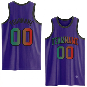 Camiseta de Baloncesto Sublimada Personalizada, Unisex, para Adultos, Tejido de Malla Transpirable, Camiseta sin Mangas, Ropa Deportiva para Exteriores - Product Image 2