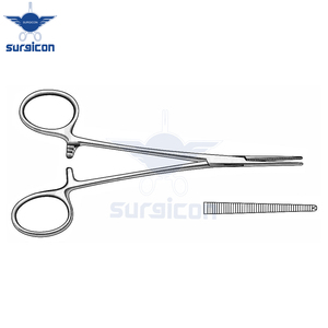 Pinzas Leriche para arterias, 15 cm (6 pulgadas), rectas, 1x2 dientes, de acero inoxidable premium, hemostáticas, para cirugía vascular general - Product Image 6