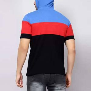 เสื้อยืดฮู้ดผู้ชายราคาดีที่สุด พิมพ์โลโก้ตามสั่ง สไตล์สตรีทแวร์ใหม่ เสื้อผ้าลำลอง ผ้าฝ้าย 100% สีพื้น - Product Image 5