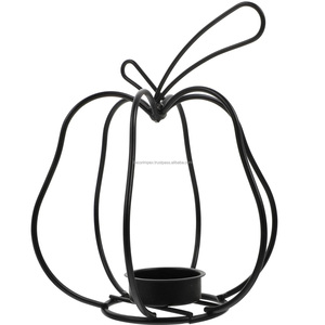 Candelabro DE BODA geométrico 3D, candelabro de luz de té, candelabro de Metal de hierro Premium negro - Product Image 6