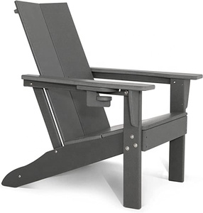 Silla Adirondack de Estilo Clásico para Patio y Jardín, Diseño Moderno, Plástico Impermeable para Uso en Comedores y Restaurantes de Estilo Rústico - Product Image 1