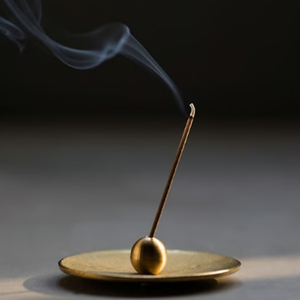 Porte-encens en métal rond finition argentée, nouveau design, pour spa - Product Image 4
