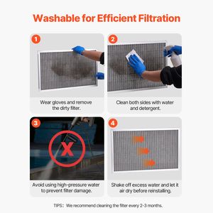 Filtro per Fornace AC/HVAC in Alluminio 16x25x1 Pollici, MERV 8, Lunga Durata, Riutilizzabile, Elettrostatico, per Casa e Ufficio, in PP - Product Image 5