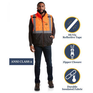 Chaleco Reflectante de Seguridad de Alta Visibilidad, Nuevo Estilo, Último Diseño, Hecho de Poliéster, ANSI Clase 1, Impermeable, con LED Intermitente y Logotipo Personalizado - Product Image 4