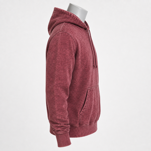 Men Acid Wash <b>Hoodie</b> Crafted With <b>Soft</b> Material And Unique Color Shading For Casual Outfits, Layering And Everyday Streetwear - Product Image 2