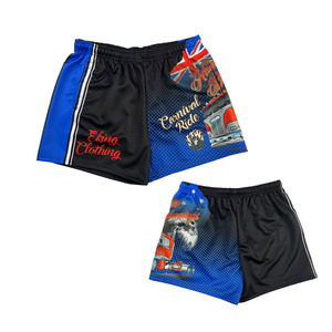 Pantalones Cortos Deportivos Casuales de Malla Sublimada con Gráficos de Rodeo para Hombre, Estilo Vaquero Occidental, con Bolsillos - Product Image 2