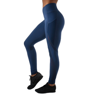 Conjunto de Leggings Deportivos para Mujer, Yoga, Fitness, Gimnasio, Cintura Alta Elástica, Largo Completo, 100% Nailon, Estampado Elástico en Cuatro Direcciones - Product Image 5