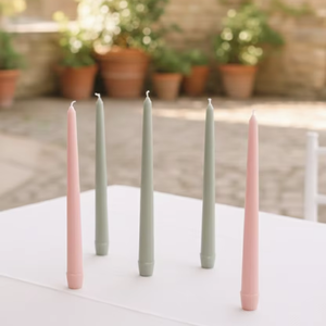 Bougies coniques mates élégantes faites à la main en cire de soja, parfumées aux fleurs, sans fumée, de haute qualité pour mariages, anniversaires, Noël (vente en gros) - Product Image 2