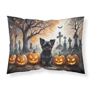 Affenpinscher Spooky Halloween Standard taie d'oreiller légère Super douce facile d'entretien décoratif Halloween vacances fournitures - Product Image 1