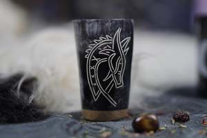 Handmade American Style Buffalo Horn Cup | Natural Drinking Mug for Beer/Wine/Mead | Eco-Friendly Leak Proof Business Gift - Product Image 5