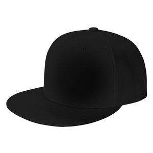 Casquette Snapback Noire à 6 Panneaux en Coton Unisexe Ajustée Décontractée Couleur Unie Adulte Quatre Saisons - Product Image 2