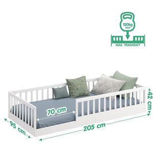 Marco de cama de suelo de madera de alta calidad para muebles de dormitorio de seguridad para niños con cama de suelo para niños pequeños - Product Image 2
