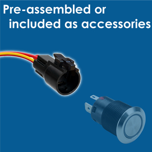 Cable de interruptor de botón preensamblado de Taiwán, serie PB44/PB45xx, para instalación de interruptores de botón precableados - Product Image 3