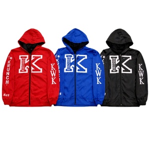 Best Quality Men's Autumn Hoodies Windbreaker Zipper-Up Embroidery 100% Cotton Silk Screen Printed Waterproof Anti-wrinkle - Product Image 1