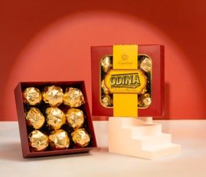 Chocolat au lait OEM avec noix de cajou biologiques, vente en gros de chocolat dans des boîtes cadeaux personnalisées pour les cadeaux de mariage pour les invités - Product Image 6