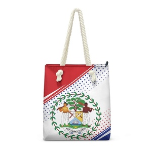 Bolso de Mano de Cuerda con Diseño Especial de Belice para Mujer, Bolso Tote con Impresión Bajo Demanda, Bolso de Hombro Duradero y con Personalidad para Vacaciones - Product Image 2
