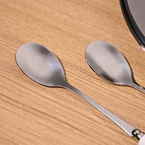 Set of 6 Lilac Flower Print Dessert Tools Elegant Spoon for Enjoying <b>Sweet</b> Treats - Product Image 6