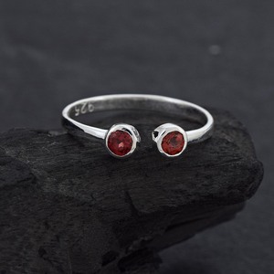 100% Pure 925 <b>Sterling</b> <b>Silver</b> Cuff <b>Ring</b> Natural Sapphire Amethyst Chrome CZ Citrine Gemstone <b>Adjustable</b> <b>Ring</b> Jewelry For Wedding - Product Image 4
