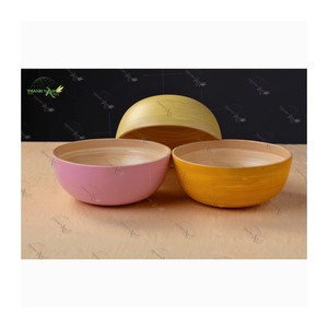 Tazones de Bambú Clásicos Hechos a Mano y Ecológicos de Vietnam, Gran Capacidad, Personalizables y Desechables para Fiestas - Product Image 1