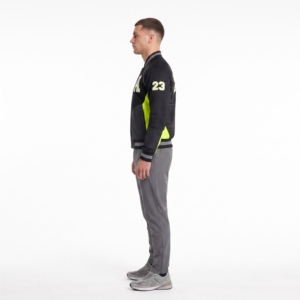Men's Aero-Grid Performance Varsity <b>Jacket</b>-Waterproof 320GSM Ripstop Nylon Athletic Outerwear Streetwear Sizes 4XL-5XL - Product Image 3