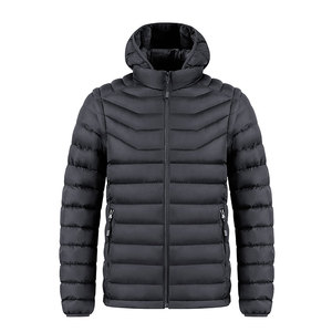 Men's Water Resistant Hooded Puffer <b>Jacket</b> <b>Thick</b> Insulated Winter Coat Warm Windproof Outdoor Casual <b>Jacket</b> with Secure Zip Pock - Product Image 5
