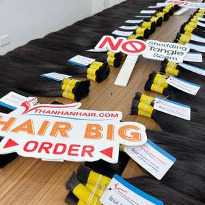 Extensiones de Cabello Humano Vietnamita Natural Liso de Alta Calidad, Cabello Virgen de un Solo Donante, Color Natural, Listo para Enviar - Product Image 5