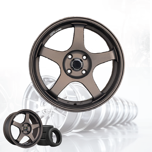 3R Aluminium Alloy Passenger Car <b>Wheel</b> SMOKY BRONZE JDM 16 Inch 4 Hole 100 04115-V4 - Product Image 1