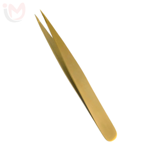 Pinzas Multifuncionales de Acero Inoxidable de Alta Precisión con Punta Puntiaguda y Textura Suave para Extensión de Pestañas y Cejas para Maquillaje - Product Image 1
