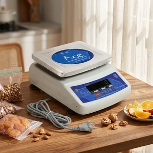 Báscula Digital Ace con Capacidad de 10 kg, Precisión de 0.1 g, Pantalla LCD y Plataforma de Acero Inoxidable - Product Image 1