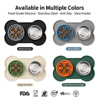 Bol en silicone pour animaux de compagnie, pour chiens et chats, bols d'alimentation pour animaux, bol pour nourriture pour chien avec design anti-déversement et antidérapant