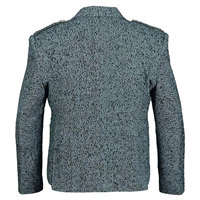 Fournitures d'usine : Nouvelle tenue traditionnelle écossaise pour homme en laine tweed grise, comprenant un kilt des Highlands, une veste et un gilet Argyll