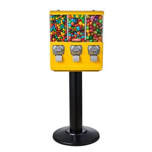 Macchina Gumball Vintage gialla distributore di caramelle moneta banca Stand Vending stile antico - Product Image 1