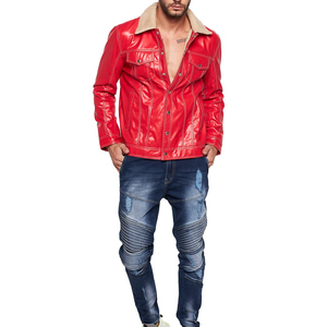 Wholesale <b>Men</b> <b>Fur</b> Collar Leather <b>Jacket</b> Winter Warm Outerwear Best Quality High Durability OEM ODM Production Service - Product Image 3