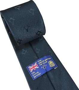 Mens Freemasons Masonic <b>Black</b> Woven Neck Tie Fabric type100% Standard Tie Length: 57 inches - Product Image 3