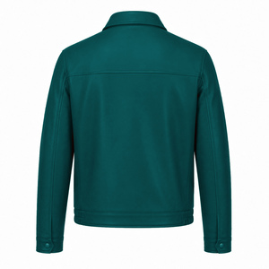 Chaqueta de Invierno de Cuero Genuino Premium para Hombre, Logotipo Frontal Personalizado, Ropa Exterior Informal y Elegante, Fabricante Mayorista - Product Image 2