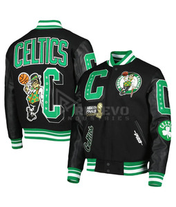 Chaqueta Universitaria Personalizada para Hombre, 100% Lana, Bordado Chenille Sólido, Forro Polar Fino, Mangas de Cuero, Estilo Casual - Product Image 3