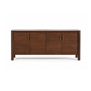 Buffet en teck massif, meuble de rangement en bois, console de luxe pour la maison et l'hôtel - Product Image 5
