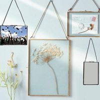 Modèle de base - Cadre de miroir en métal avec chaîne, design vertical suspendu