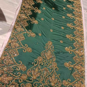 Tela de satén bordada jacquard multicolor de seda pura para la fabricación de vestidos de novia, suministro al por mayor para exportación. - Product Image 1