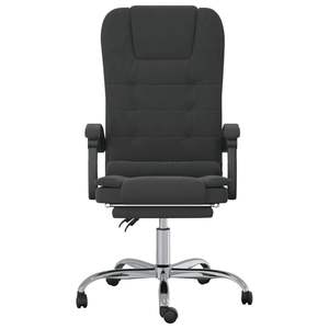 Silla de Oficina de Metal con Terciopelo Negro y Función de Masaje, Asiento de Madera Contrachapada Mediana, Elegante y Cómodo para el Espacio de Trabajo - Product Image 3