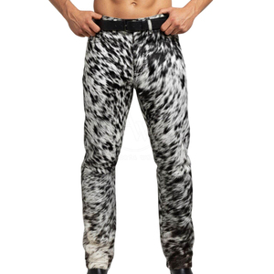 Pantalon Homme Personnalisable Solomon Global Apparel en Cuir de Vachette 100% Écologique, Léger, Coupe Droite, Multi-Poches pour l'Hiver - Product Image 1