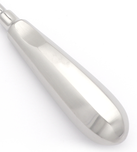 Élévateur de racine apicale 303L Gauche 3mm 15.5cm Instrument d'extraction dentaire pour la suppression des pointes de racine supérieures et inférieures, à poignée lisse, chirurgical - Product Image 3