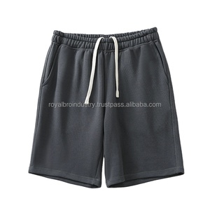 กางเกงขาสั้นผ้าเทอร์รี่สำหรับผู้ชายกางเกงขาสั้นใส่วิ่งสีดำสำหรับใส่วิ่งออกกำลังกายเล่นกีฬาฤดูร้อนโลโก้ได้ตามต้องการ - Product Image 6