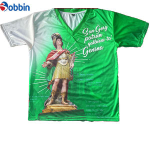 Camiseta Personalizada con Logotipo Sublimado, Cuello Redondo, Manga Corta, Teñida, de Spandex/Poliéster Antiencogimiento para Hombre, Venta Caliente - Product Image 4