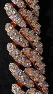 Cadena Cubana de Plata de Ley 925 con Incrustaciones de Diamantes Moissanite VVS, Estilo Hip Hop, Lujosa y Brillante, Regalo para Hombre y Mujer - Product Image 6